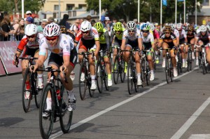 The women in action at Sunday night's crit