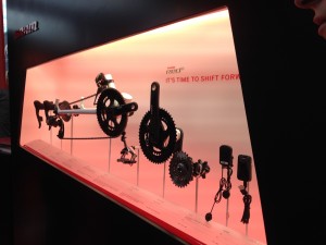 SRAM Red electronic - it's been a long time coming but SRAM finally debuted its electronic road gearing to take on Shimano Di2.
