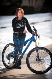 Female bike mechanic