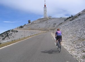 climbing hills on a road bike