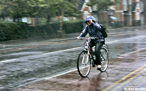 avoid riding my road bike in the rain