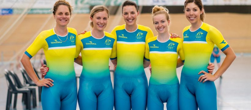 women of the Australian Commonwealth Games Cycling team