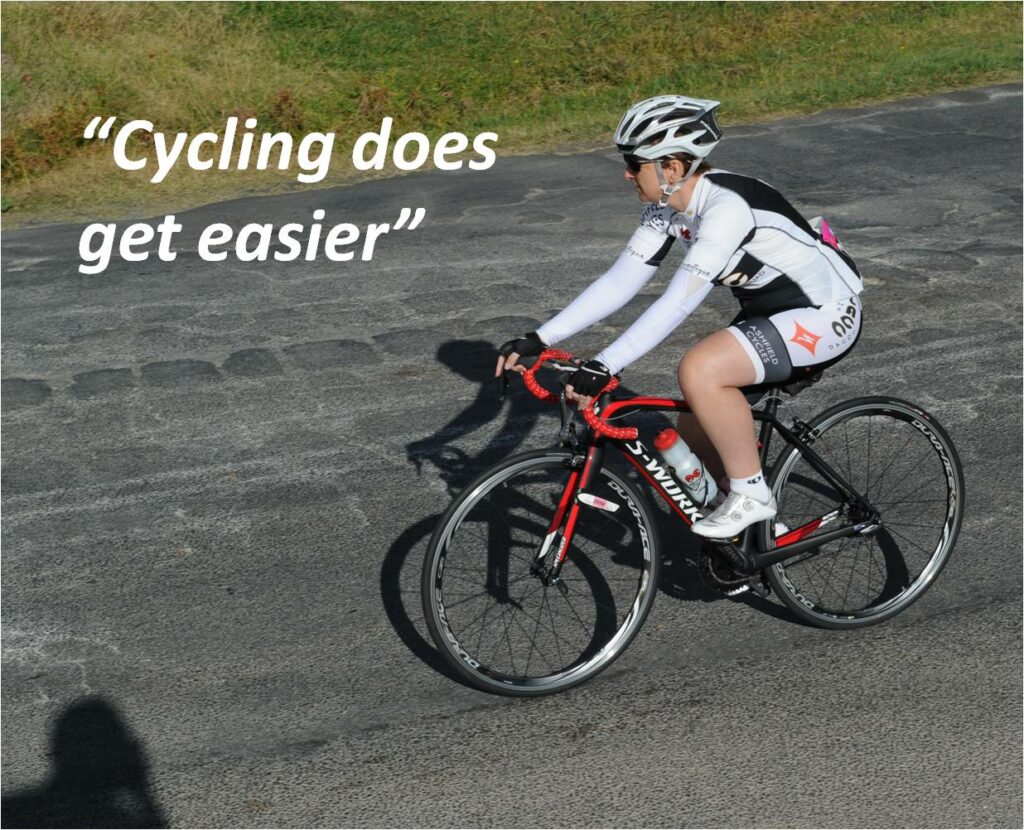 cycling does get easier