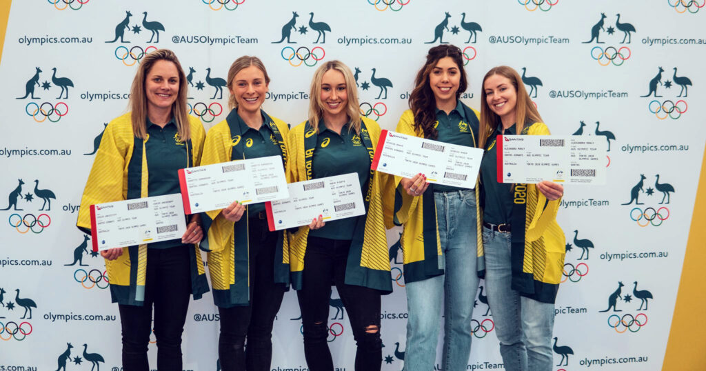 women of the Australian Olympic Cycling team